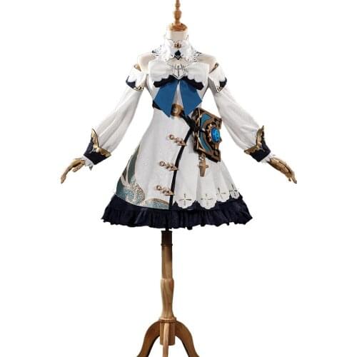 Anime Genshin Impact Barbara Cosplay Costume Dress Hat Belt Headwear Pantyhose Daily Carnival Party Festival Uniform Brand New