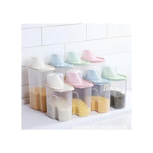 2.5L/1.5L Kitchen Series Nano Bucket Insect-Proof And Moisture-Proof Sealed Rice Cylinder Grain Dog Food Household Storage Rice