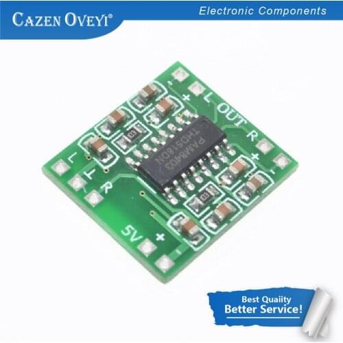 10pcs/lot PAM8403 module Super board 2 * 3W Class D digital amplifier board efficient 2.5 to 5V USB power supply new