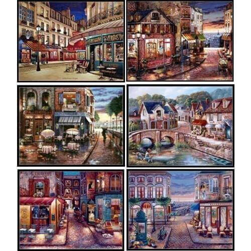 Embroidery Counted Cross Stitch Kits Needlework - Crafts 14 ct DMC Color DIY Arts Handmade Decor - Twilight View Collection