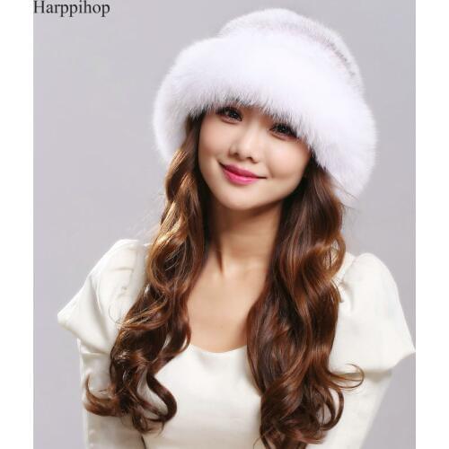 Factory outlet Ladys the new mink fur mink hat knit cap children winter thickening warm winter hat free shipping/9color