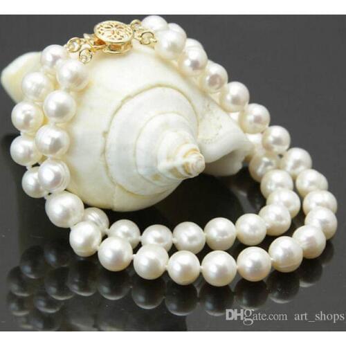 New 10mm pearl Round Beads elastic Bracelet 7.5">>> women jewerly Free shipping