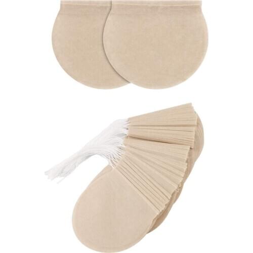 New Tea Bags, 300Pcs Disposable Empty Tea Bags Tea Infuser Drawstring Teabags Safe Natural Material Tea Bags for Loose Leaf Herb