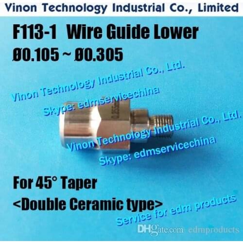 Ø0.105-Ø0.305MM 45 Degree Lower Die Guide (Double Ceramic) A290-8119-Z735, A290-8119-Z736, A290-8119-Z737, A290-8119-Z738 for iM