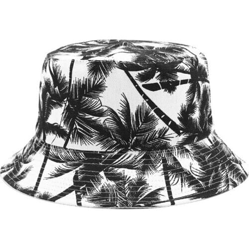 New Cotton Fishing Hat Women Men Hip Hop Cap Couple Maple Leaf Panama Bucket Hat Sun Flat Top Fisherman Hats Caps Boonie Gift