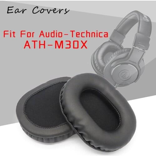 Earpads For Audio Technica ATH M30X ATH-M30X Headphone Earpads Replacement Headset Ear Pad PU Leather Sponge Foam