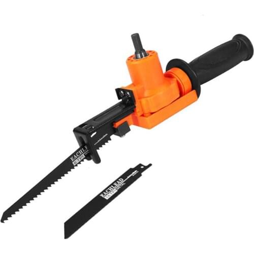 Practical Electric Drill Modified Electric-Saw Electric Reciprocating-Saw Power Drill Into Saber-Saw Woodworking Cutting Tool