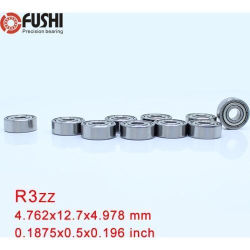 R3ZZ ABEC-1 (100PCS) 3/16"x1/2"x0.196" inch Miniature Ball Bearings RC Models
