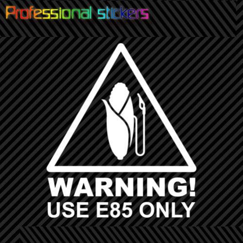 E85 Only Sticker Die Cut Self Adhesive Vinyl Decal Ethanol Clean Energy Stickers for Motos, Cars, Laptops, Phone