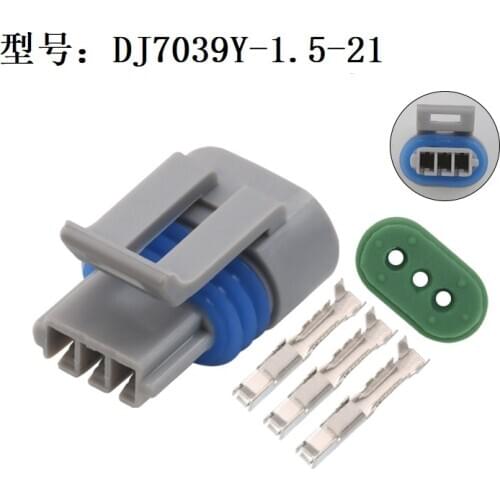 1000 sets 3pin delphi plastic housing plug auto wiring harness waterproof injector connector DJ7039Y-1.5-21