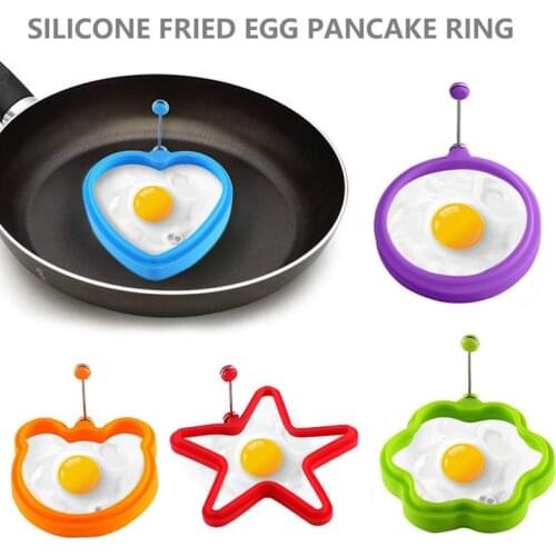 UFO STYLE Silicone Fried Egg Pancake Ring Omelette Fried Egg Round Shaper Eggs Mold For Cooking Breakfast Pan Oven Kitchen