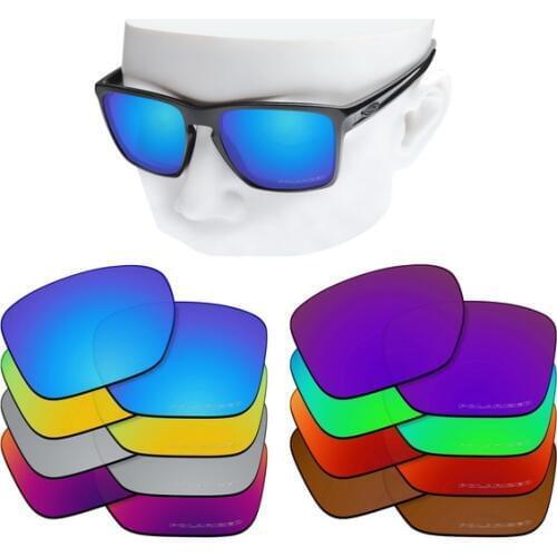 OOWLIT Anti-Scratch Replacement Lenses for-Oakley Sliver XL OO9341 Etched Polarized Sunglasses