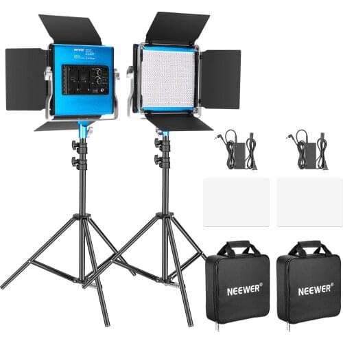 Neewer Metal Bi-Color LED Video Light for YouTube, Product Photography, Video Shooting, Durable Metal Frame, Dimmable 660 Beads