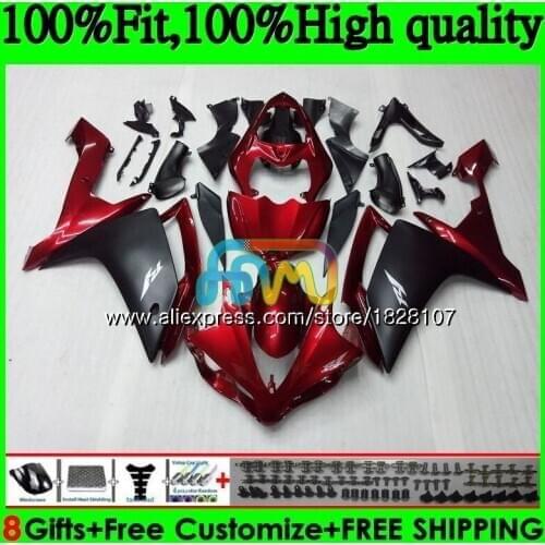 Dark red sale Injection OEM For YAMAHA YZF R 1 YZF 1000 YZFR1 07 08 114BS.19 YZF1000 YZF R1 07 YZF-1000 YZF-R1 2007 2008 Fairing