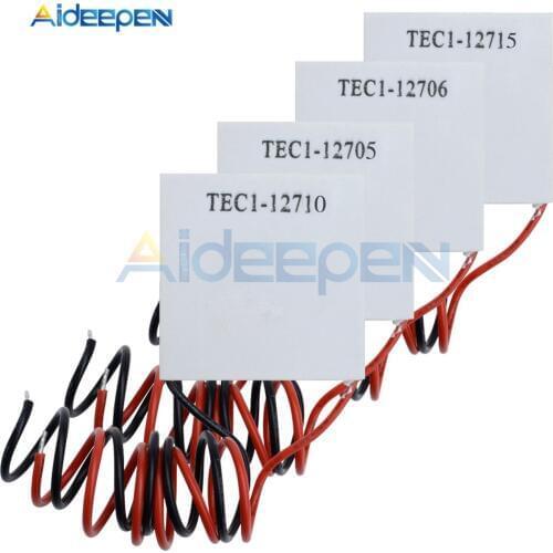 TEC1-12705 Heatsink Thermoelectric Cooler Peltier TEC1-12706 TEC1-12710 TEC1-12715 40*40MM 12V Peltier Elemente Module
