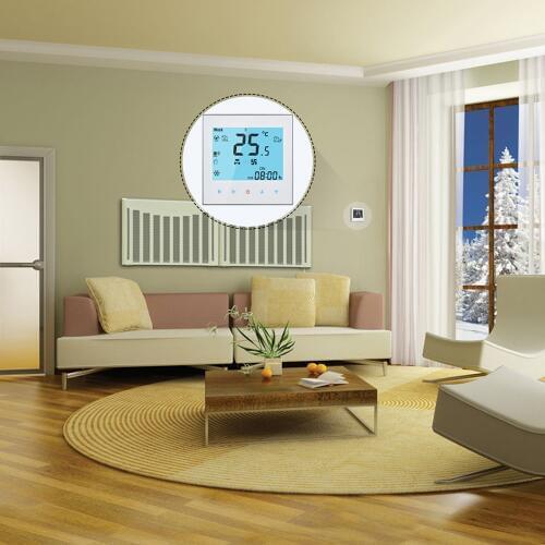 Thermostat LCD Wifi Central Air Conditioner Thermostat Programming Timing Phone APP 2 Pipes Three Winds Voice Wifi Thermostat