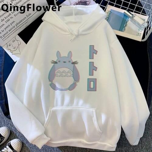 Totoro Studio Ghibli Miyazaki Hayao hoodies women anime y2k aesthetic hip hop female sweatshirts clothing harajuku Korea