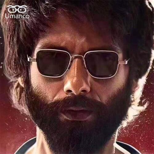 Umanco 2021 Steampunk Cool Kabir Square Sunglasses For Women Men Alloy Frame AC Lens Designer Brand Beach Travel Shade Gifts