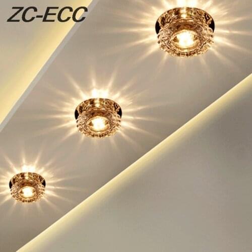 ZC-ECC led light crystal aisle light corridor entrance spotlight modern minimalist living room ceiling lamps Free Shipping