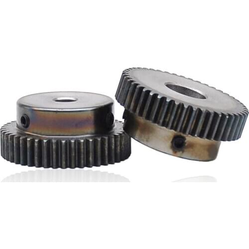 1/2/5/10PCS 1.5M 35T Spur Gear Pinion Bore 8mm Step 25mm Tooth Quench Mod 1.5 Tooth 35 Outer Diameter 55.5mm Carbon Steel