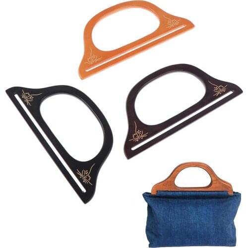 1 Pcs Wooden Handbag Bag Handle Replacement Holder Bag Accessories Diy Making Frame