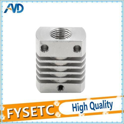 1pc MK10 V6 Heat Sink Radiator Fit 22mm Cooling Fan Aluminum Fins Silver With Size 27x22x12mm Hot For 3D Printer Parts