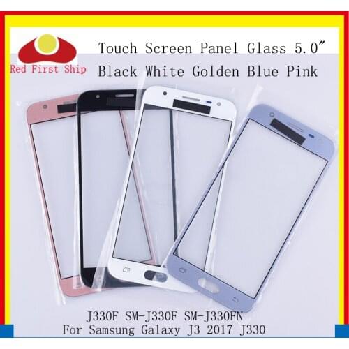 10Pcs/lot Touch Screen For Samsung Galaxy J3 PRO 2017 J330 J330F SM-J330FN SM-J330F/DS Touch Panel Front Outer Lens LCD Glass