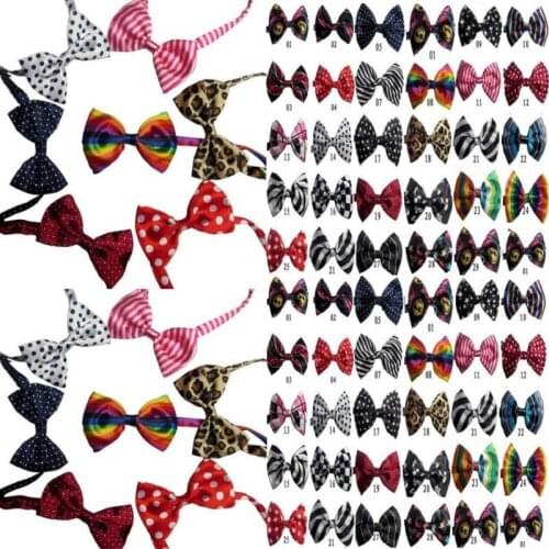 100pc/lot new arrival Colorful Dog Pet Cat Tie Bow Ties Neckties Dog Grooming Supplies P88
