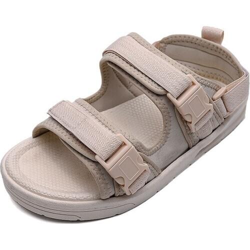 2020 New Mens Sandals Men Summer Beach Outdoor Water Shoes Large Size 44 Flip Flops Flat Light Hook Loop Casual Slippers Shoes