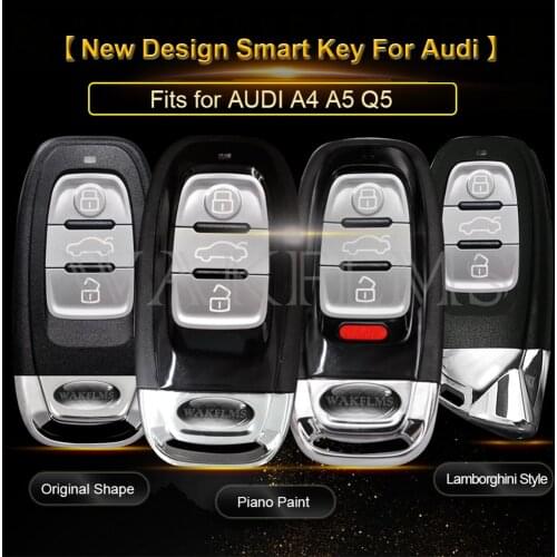3 Buttons Smart Remote Car Key Fob For Audi A4 A5 Q5 Without Keyless 8T0959754C 8K0959754G 8T0959754D 8T0959754J 8K0959754H