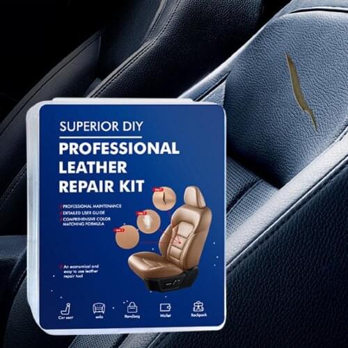 50% Hot Sales!!! 1 Set Leather Repair Kit Long Lasting Safe Plastic Seat Fix Adhesive Restorer for Car Seat