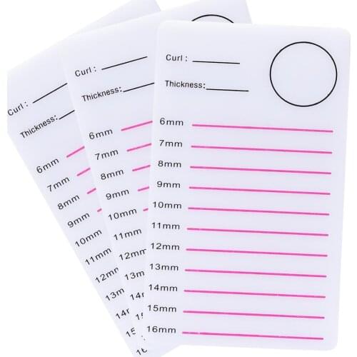 6-16mm Thick Acrylic Holder Pad Individual Eyelash Tablet Makeup Tools Palette 1pcs Eyelashes Extensions Glue Pallet Card