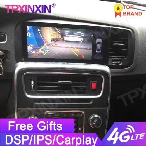 4+64GB For Volvo S60 V60 2011-2017 Android 10 Head Unit Multimedia Player Audio Stereo GPS Navigation