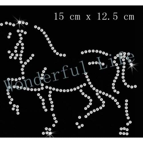 Free Shipping Clear Horse Equestrian Diamante Motif