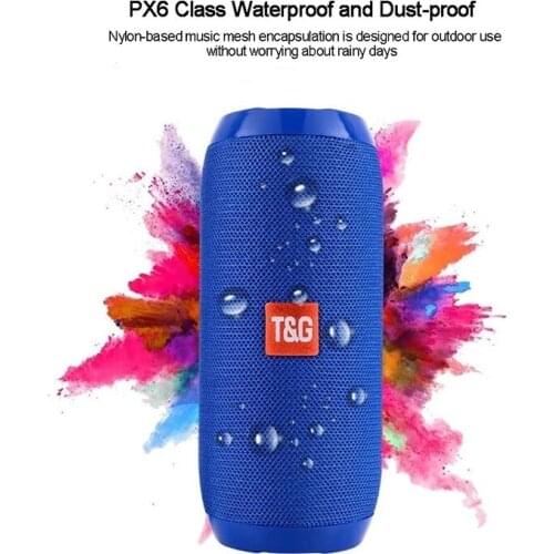 TG117 Bluetooth compatible speaker 1200mAh portable wireless audio system 3D stereo music center surround sound bar TF/AUX/USB