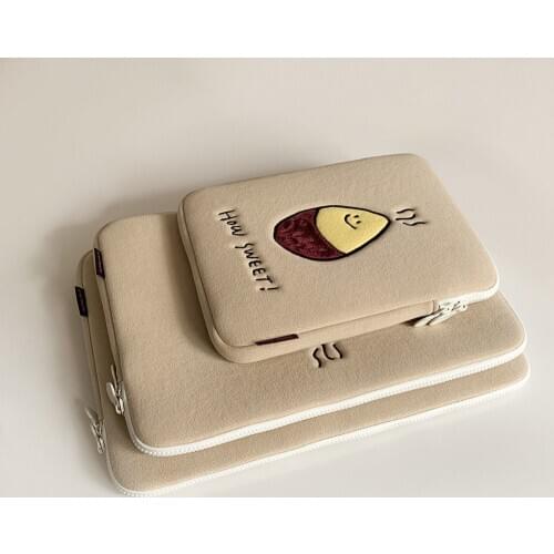 Ins Girls Tablet Sleeve for iPad Pro 12.9 11 10.5 10.2 Inches Shockproof Protective Cute Pocket Pouch Bag 11/13/15 Inches