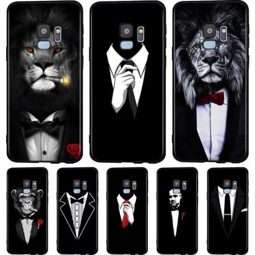 Man Suit Shirt Tie Silicone Case For Samsung Galaxy A9 A8 A7 A6 A6S A8S Plus A5 A3 Star 2018 2017 2016 Phone Case