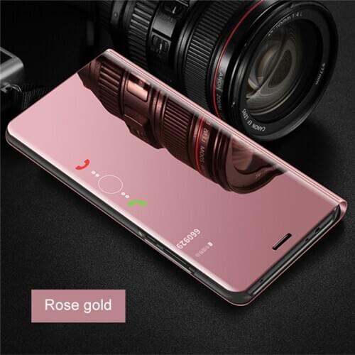For HUAWEI Mate 40 Lite Y9A 2020 Phone Case Smart Mirror Leather Flip Phone Cover for Hauwei P Smart 2021 Luxury Mirror Housing