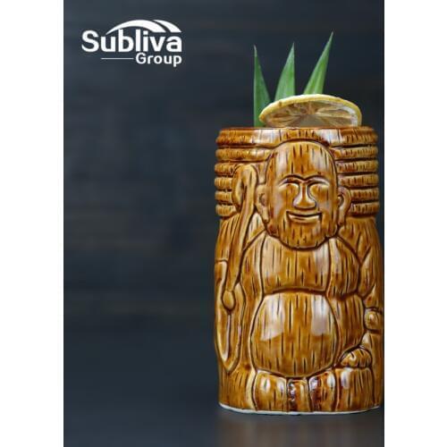 350ml Ceramic Buddha Tiki Mug Cocktail Cup Beer Beverage Mug Wine Mug Bar Tool