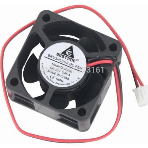 50 Pieces Gdstime 4020 24V 2 Pin 40mm Computer Heatsink CPU Cooler DC Cooling Fan Ball Bearing 40x40x20mm