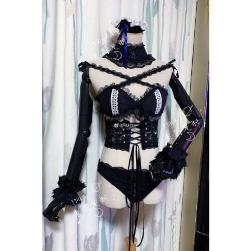 [Customized] Vtuber Hololive Fantasy Uruha Rushia Bikini Swimsuit Pajamas Cosplay Costume Halloween Party Uniform For Women Girl