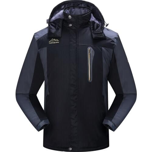 Jackets men and women winter thickened windbreaker jacket waterproof warm outdoor couples cold-proof mountaineering clothing