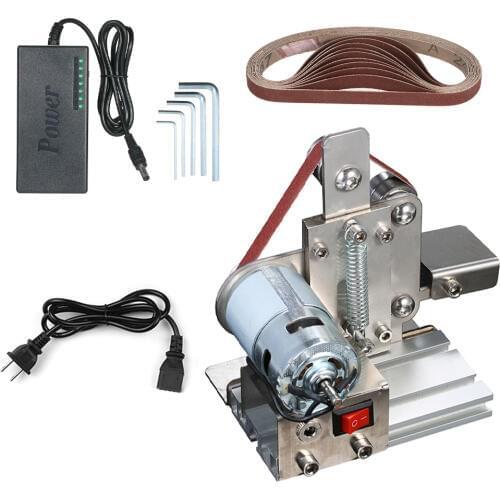 Multifunctional AC 110-240V Grinder Mini Electric Belt Sander DIY Polishing Grinding Machine Cutter Edges Sharpener