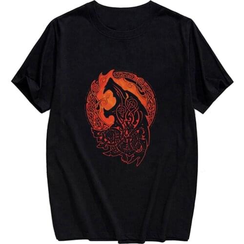 CLOOCL Viking Tattoo Viking Wolf Cotton TShirt Popular 3D Printed Shirt Top Men Cool Streetwear Short Sleeve Shirt Drop Shipping