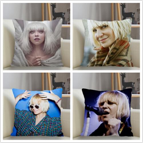 Musife Sia Pillowcase Custom Square Pillow Cover Case Zipper Pillowcase 35*35,40*40,45*45cm Drop Shipping