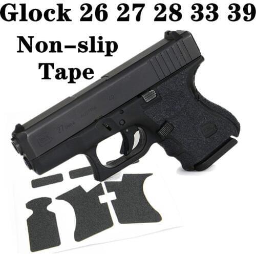 Non-slip Rubber Texture Grip Wrap Tape Glove for Gen 1 2 3 4 5 Glock 26 27 28 33 39 Holster 9mm Pistol Gun Magazine Accessories