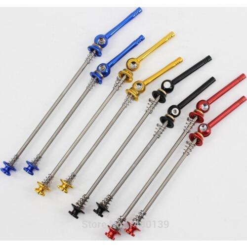 New arrival Titanium alloy Mountain bike quick release Road bicycle quick release skewers QR MTB Bike parts 4 colors Free ship