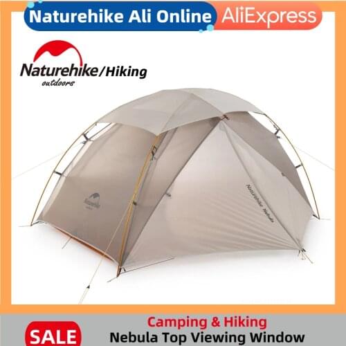 Naturehike 20D Camping Tent Nebula Outdoor Rainproof Stable External Hanging Tent With Large Venting Window Hiking Skylight Tent