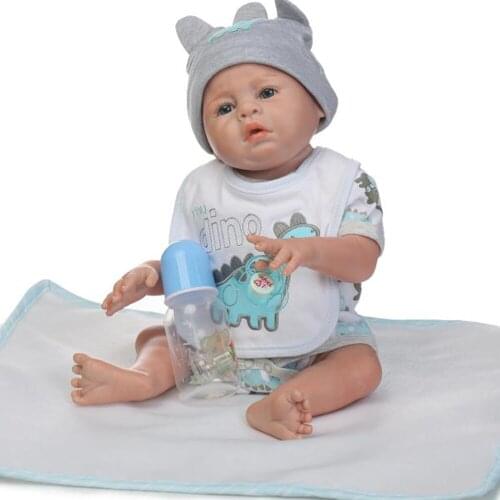Reborn baby doll 20" Inch Realistic Newborn Baby Dolls Reborn Lifelike Full Body Silicone Babies girl boyToddler Dolls Toys