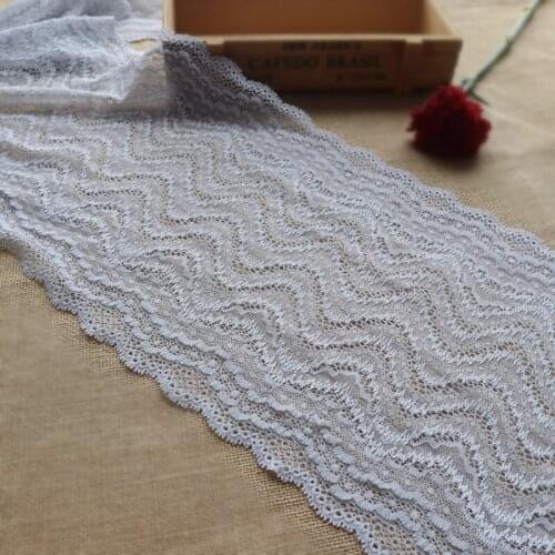 22cm wide light gray stretch lace dress skirt hem wrapped chest accessories decoration